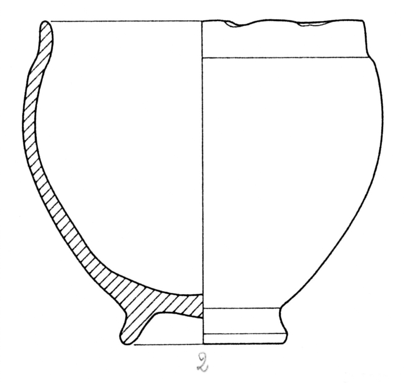 bicchiere, Biella F1b (metà/ fine SECOLI/ ARCHI DI SECOLI/ III-IV/V)