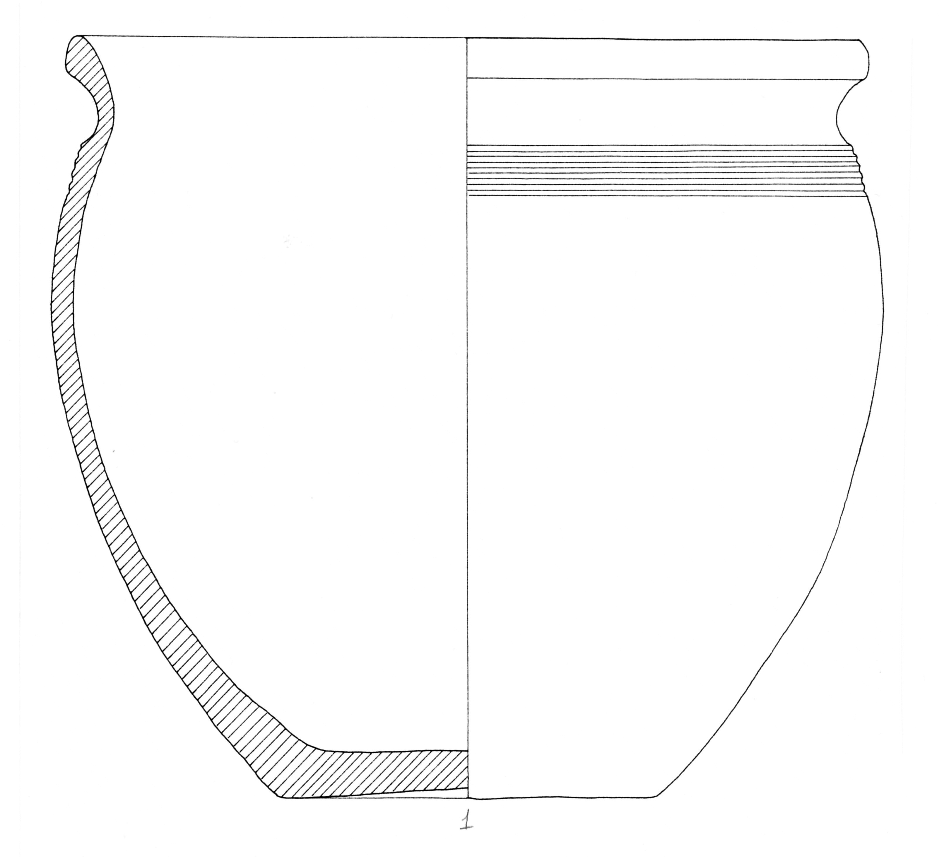 olla, A 4c; dec. 1c (fine/ fine SECOLI/ ARCHI DI SECOLI/ III-IV/V)