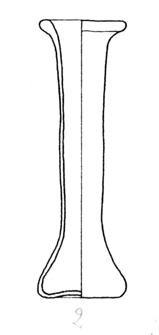 unguentario/ con collo allungato, Isings 28b (fine/ fine SECOLI/ ARCHI DI SECOLI/ I-II)