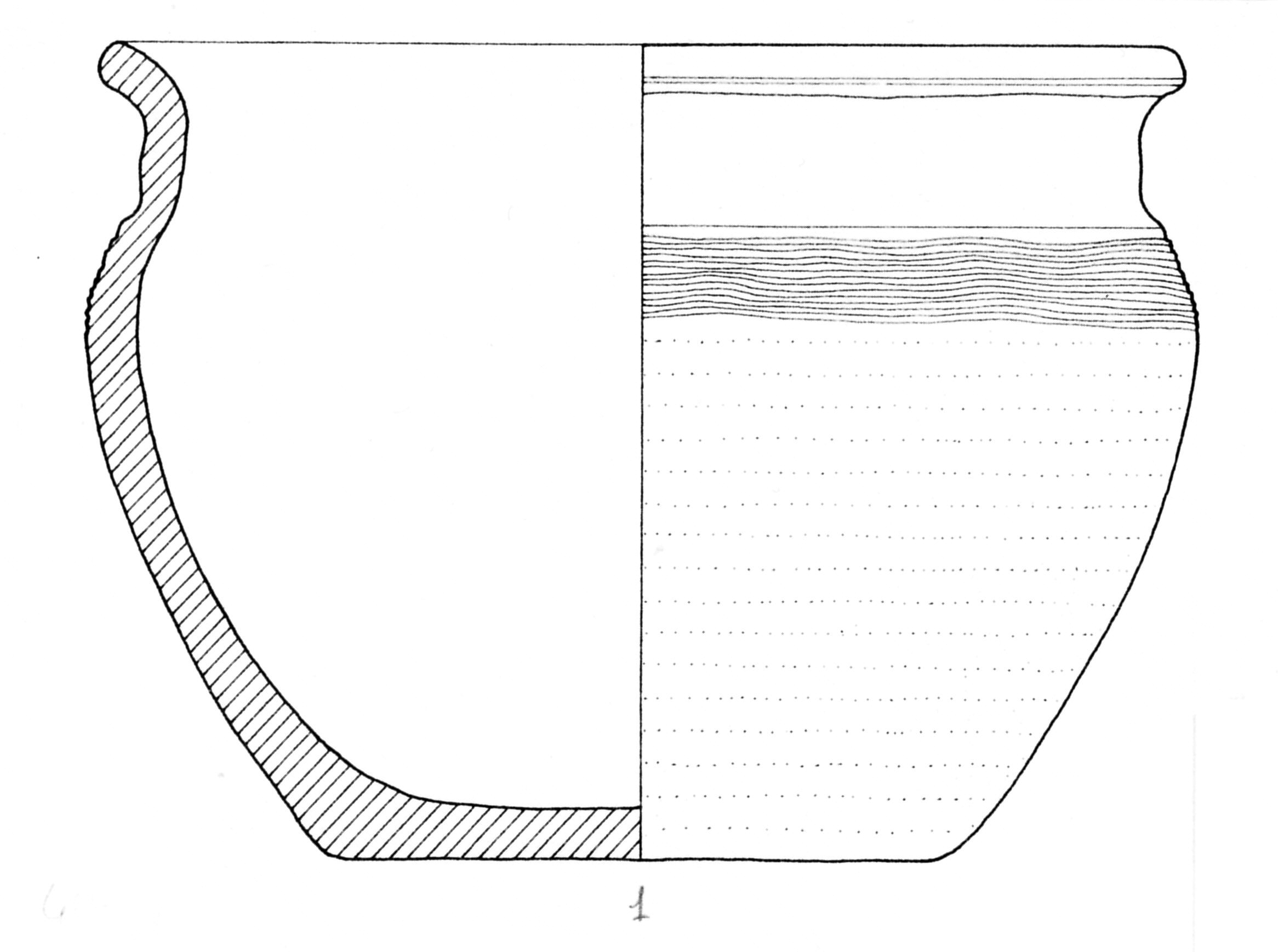 olla, A 5b, dec.1b (metà/ fine SECOLI/ ARCHI DI SECOLI/ I-II)