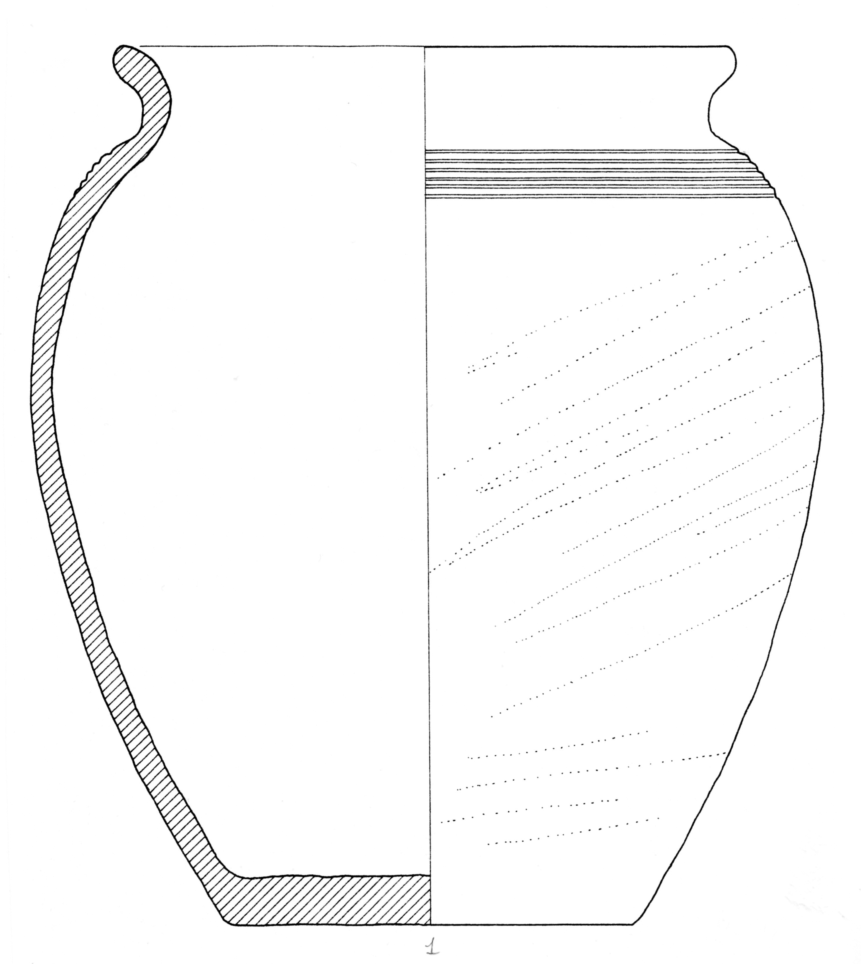 olla, A 1a; dec. 1c (metà/ fine SECOLI/ ARCHI DI SECOLI/ I-II)