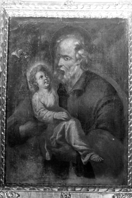 San Giuseppe e Gesù Bambino (dipinto) - produzione pugliese (sec. XIX)