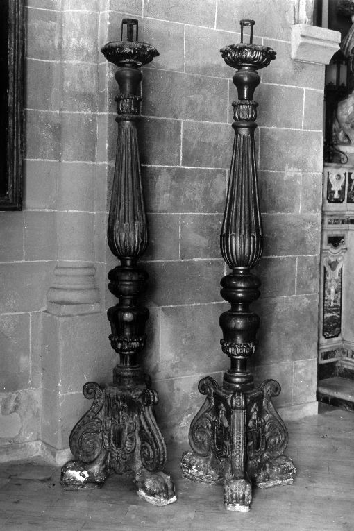 candeliere, coppia - produzione Italia meridionale (sec. XVIII)