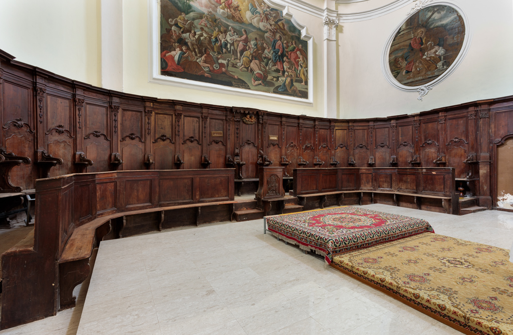 stalli del coro, opera isolata - bottega Italia meridionale (seconda metà XVIII)