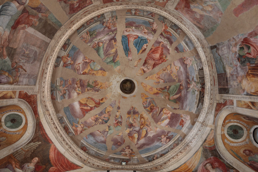 incoronazione di Maria Vergine (dipinto, elemento d'insieme) di Beltrano Agostino (attribuito) (sec. XVII)