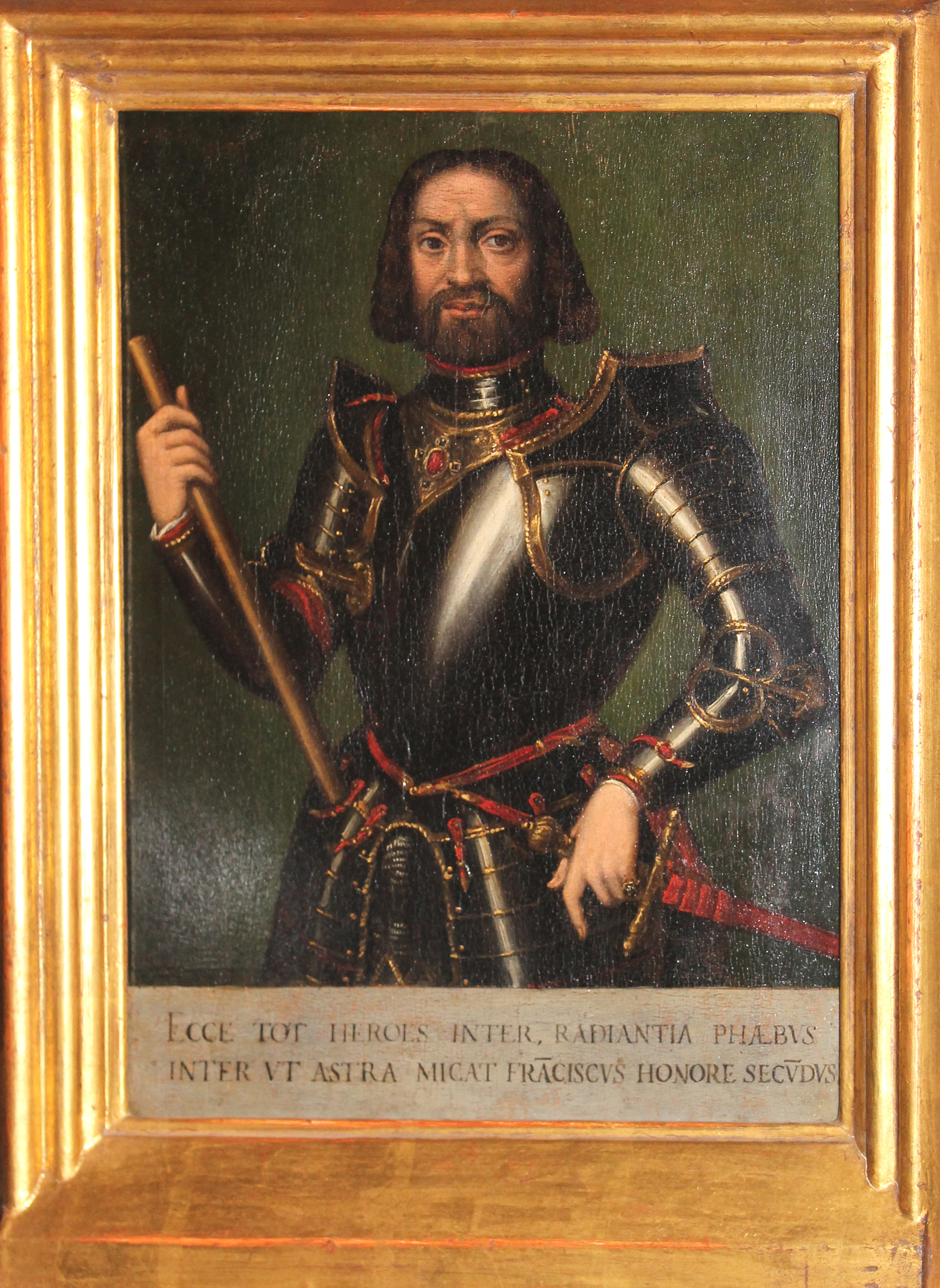 ritratto di Francesco II Gonzaga (dipinto) di Ghisoni Fermo detto Fermo da Caravaggio (bottega) (XVI)