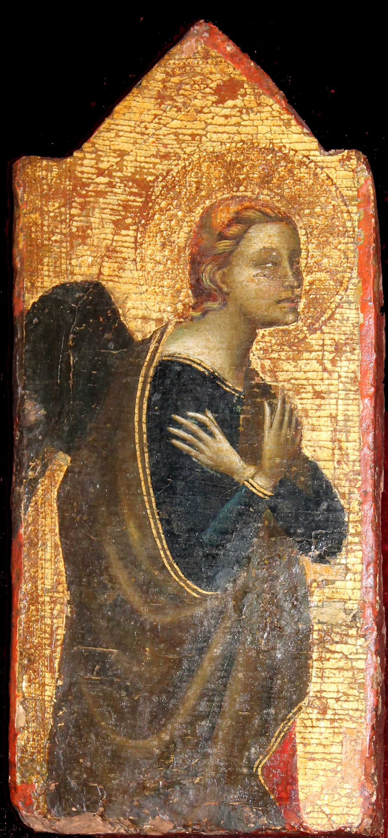 angelo (dipinto, frammento) di Nuzi Allegretto (attribuito) (metà sec. XIV)