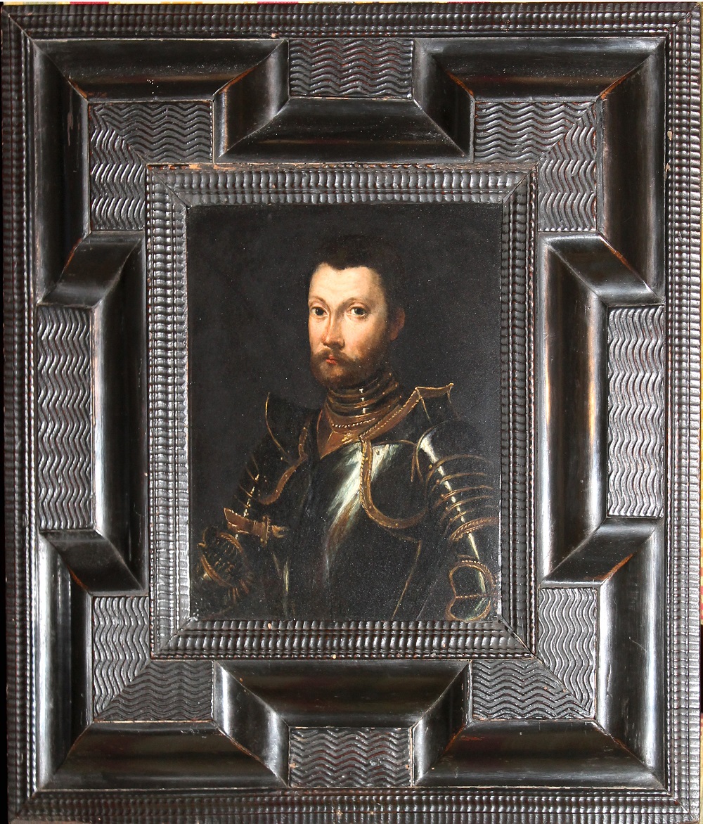 ritratto di Luigi Rodomonte Gonzaga, Cristo crocifisso (dipinto) - ambito Italia settentrionale (metà XVI)