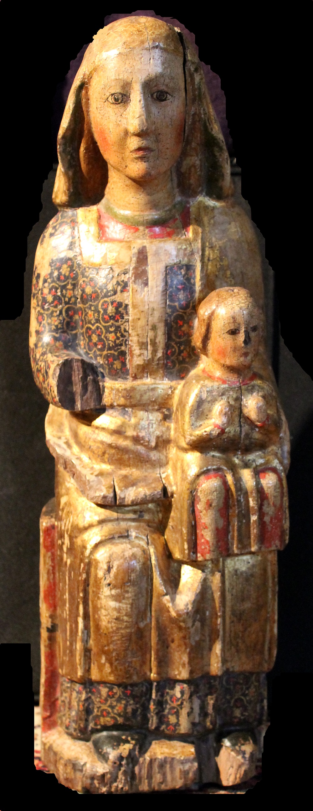 Madonna col Bambino in trono (statua) - bottega Italia centro-orientale (seconda metà XIV)