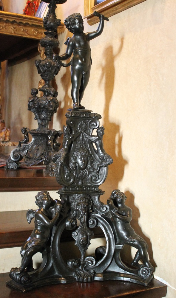 putti (alare, coppia) di Roccatagliata Niccolò (inizio XVII)