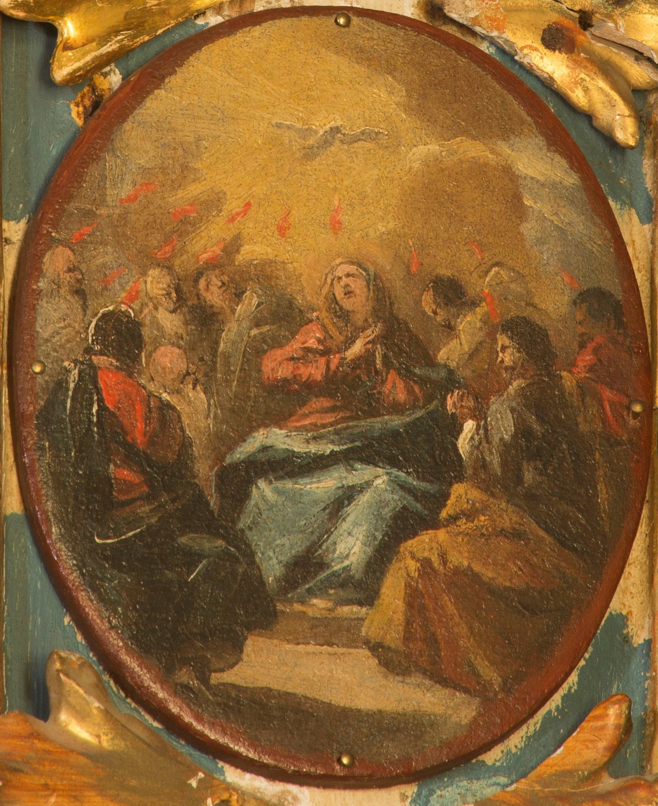 Pentecoste (dipinto, elemento d'insieme) di Guardi Francesco (attribuito) - ambito veneto (ultimo quarto sec. XVIII)