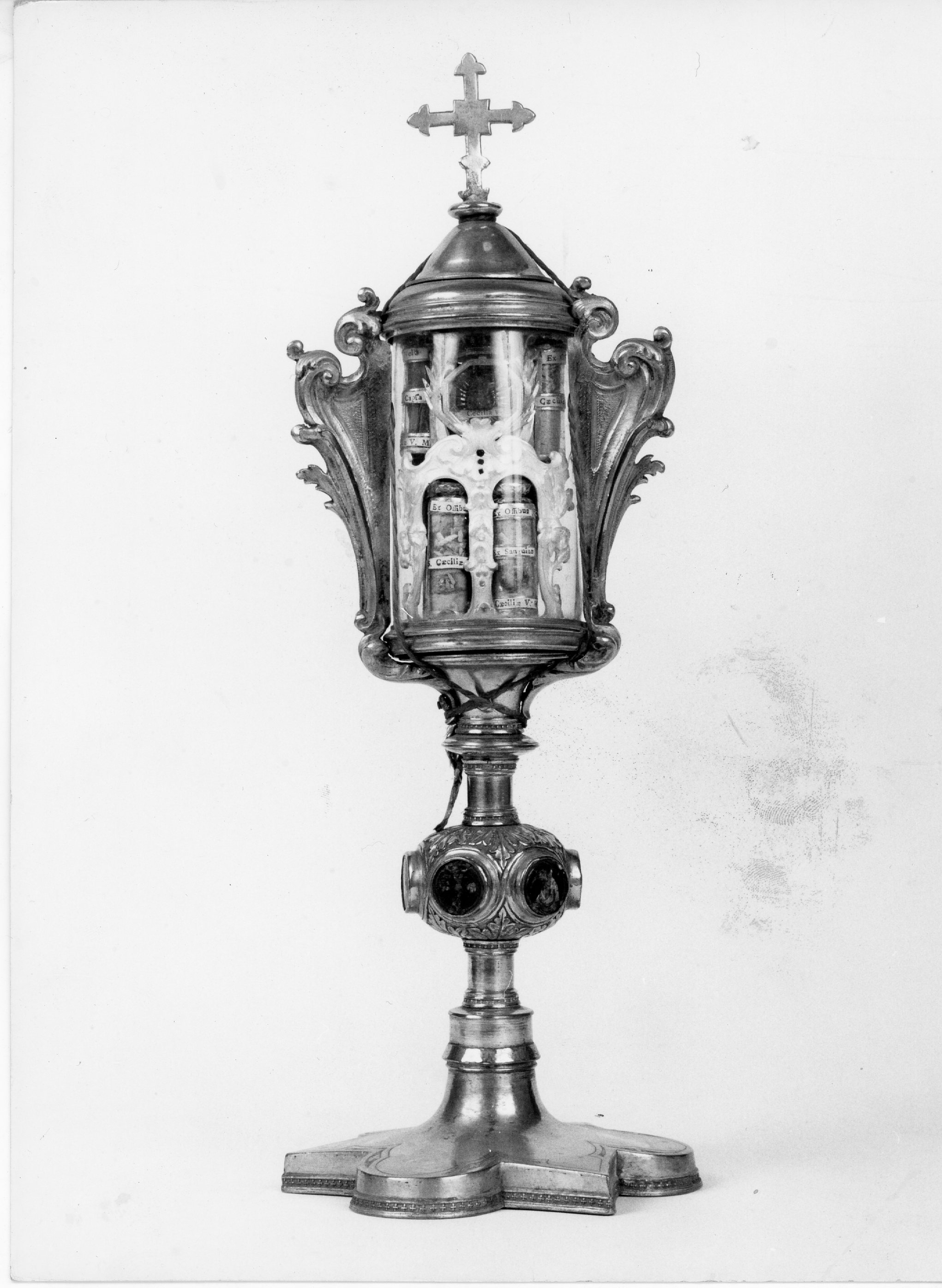 reliquiario a teca - manifattura fiorentina (prima metà XV, XVIII)