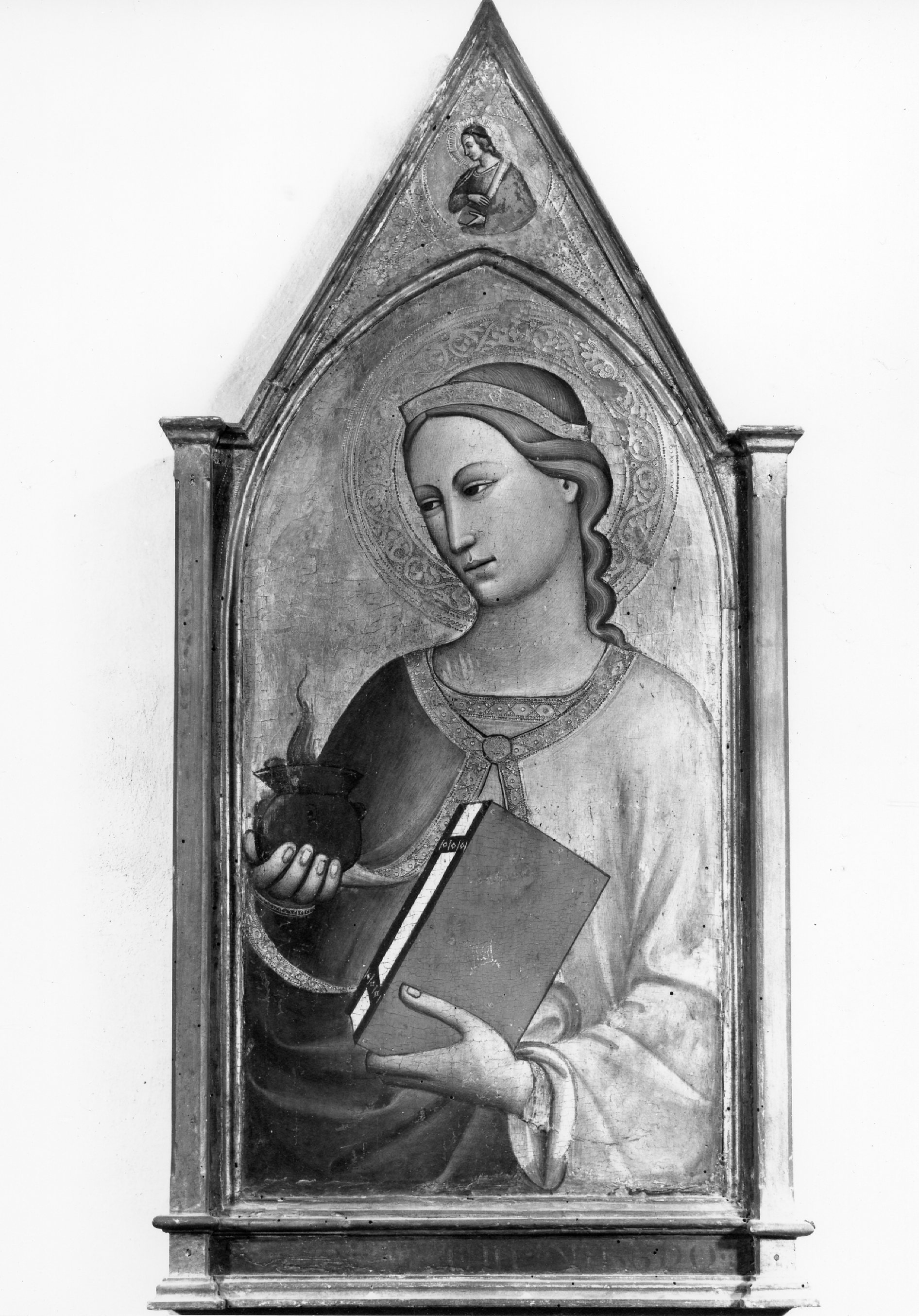 Santa Lucia, Vergine annunciata (scomparto di polittico, elemento d'insieme) di Lorenzo di Niccolò (XV)