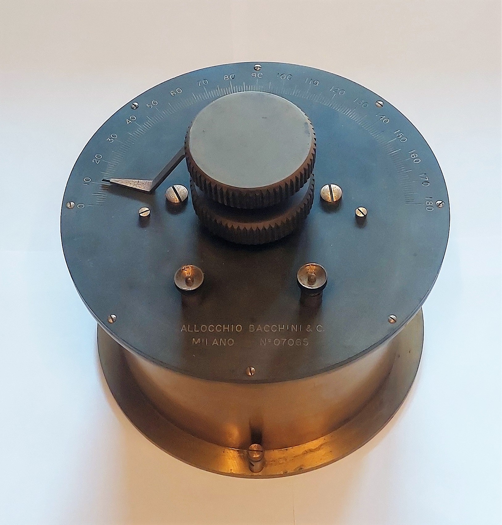 condensatore variabile, ad aria di Allocchio Bacchini & C (anni trenta XX)