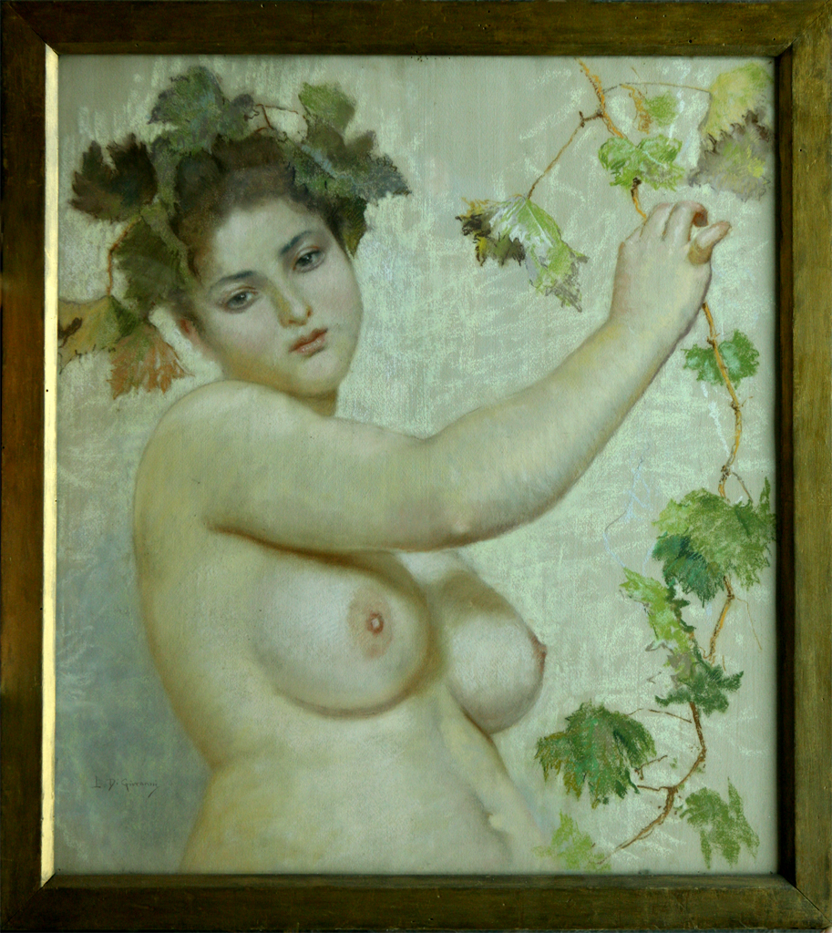 Baccante, Baccante (dipinto, opera isolata) di Di Giovanni Luigi (attribuito) - ambito siciliano (inizio XX)