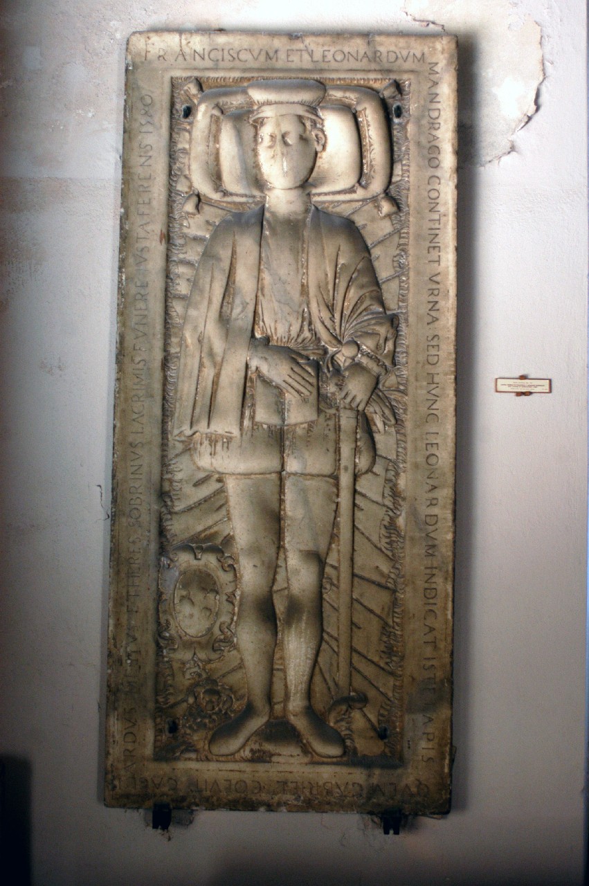 lapide tombale, opera isolata - bottega siciliana (XVI)