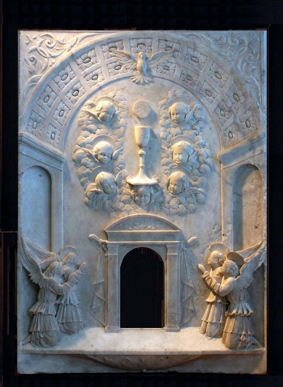 tabernacolo - a frontale architettonico, opera isolata - bottega gaginiana (prima metà XVI)