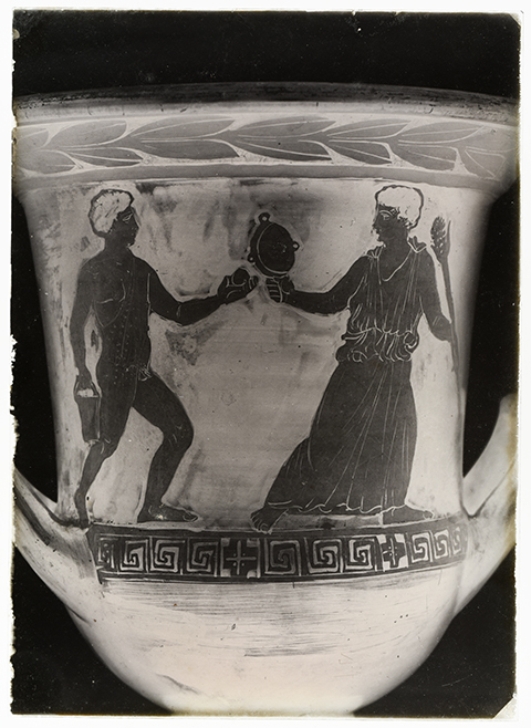 Siracusa - Lentini - ceramica siceliota a F.R (negativo, serie) di Carta, Rosario (secondo quarto XX)