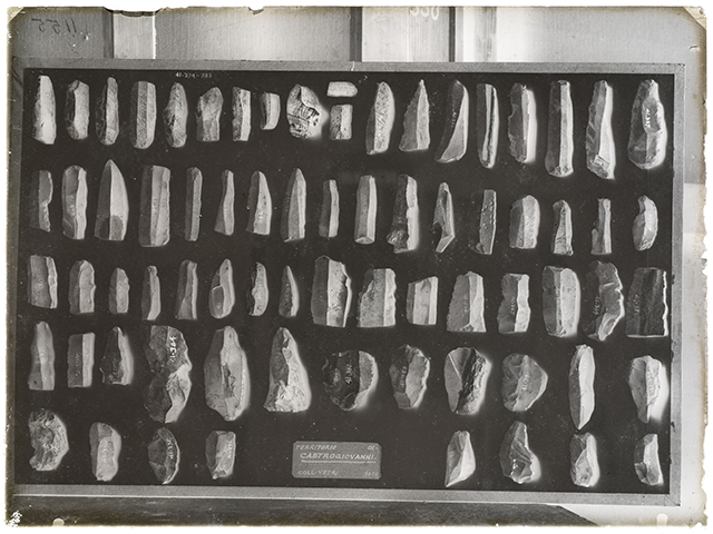 Enna - Castrogiovanni - industria litica (negativo, serie) di Carta, Rosario (secondo quarto XX)