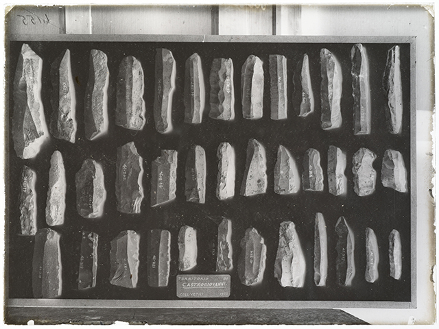 Enna - Castrogiovanni - industria litica (negativo, serie) di Carta, Rosario (secondo quarto XX)