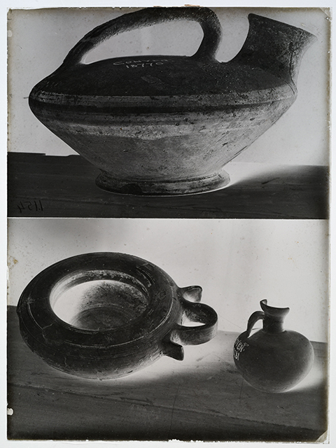 Enna - c.da Conventazzo - ceramica indigena a decorazione geometrica (negativo, serie) di Carta, Rosario (secondo quarto XX)