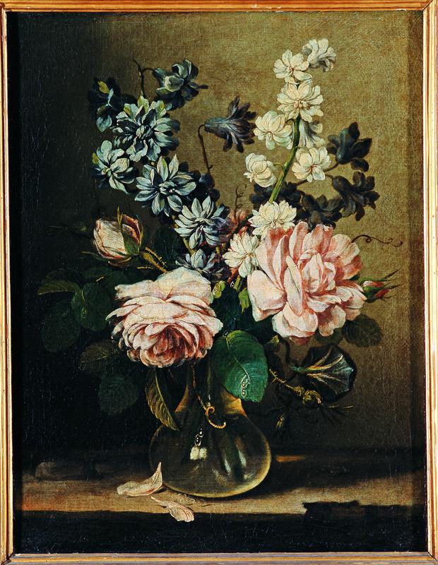 Vaso con fiori, Natura morta (dipinto) di Stern Ludovico (metà XVIII)