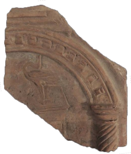 Lastra "Campana" con scena nilotica (lastra/ di rivestimento) (SECOLI/ I)