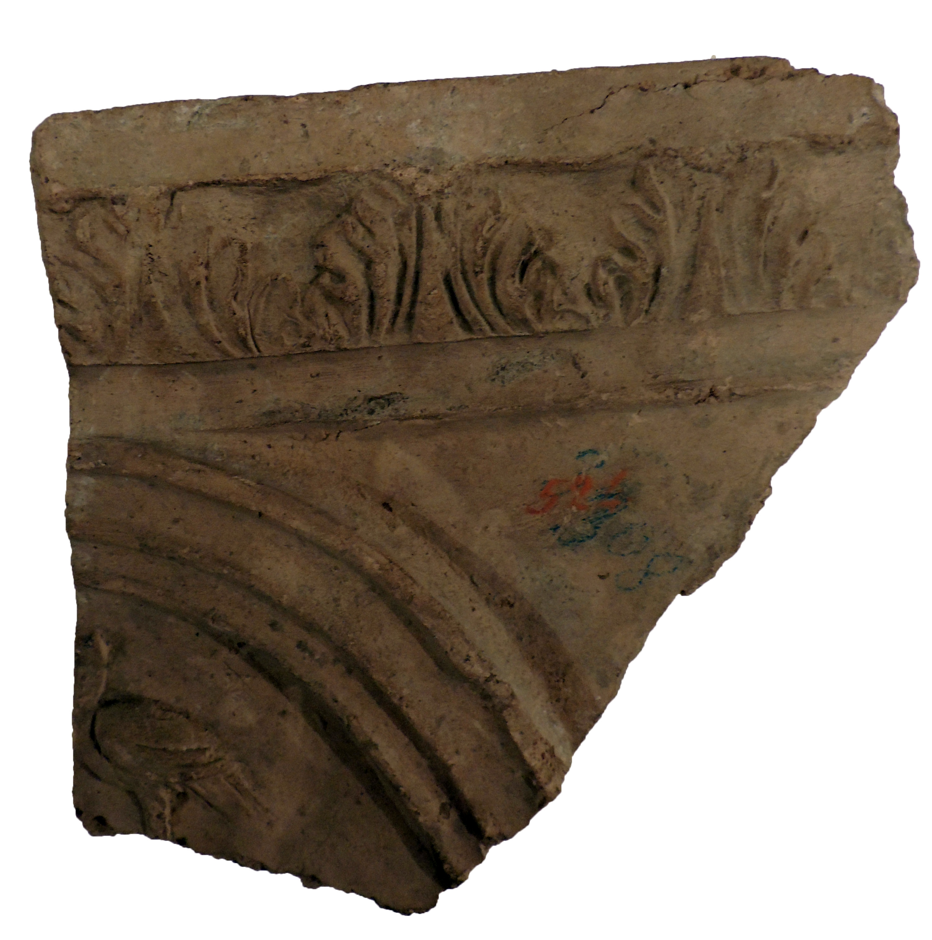 Lastra "Campana" con scena nilotica (lastra/ di rivestimento) (SECOLI/ I)