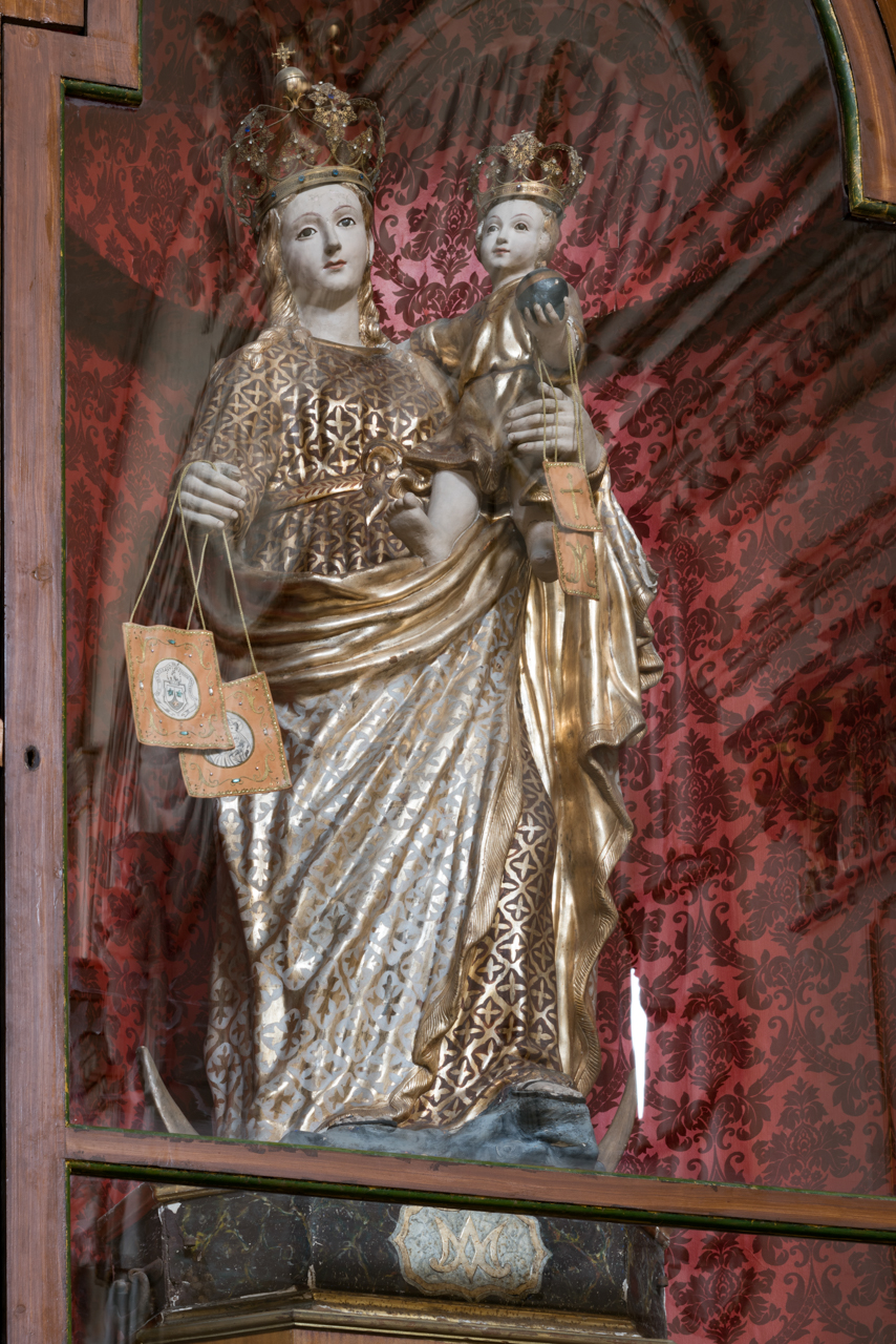 Madonna del Carmine con Bambino (statua processionale, opera isolata) di Ignoto (bottega) - ambito siciliano (seconda metà XVIII)