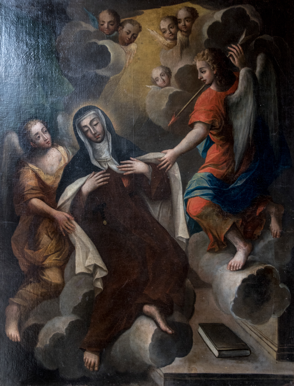 Santa Monaca (dipinto, opera isolata) di Ignoto (attribuito) - ambito siciliano (inizio XVIII)