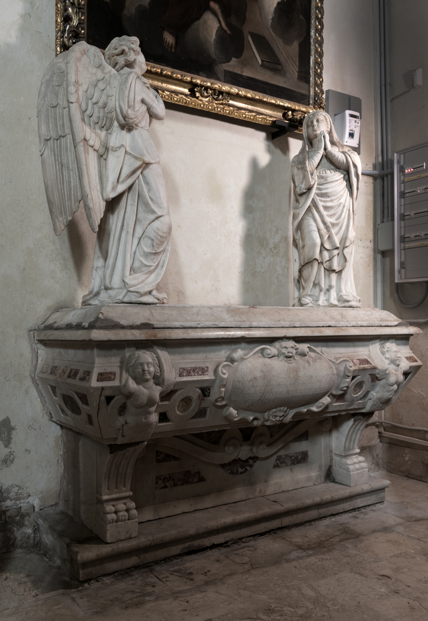monumento funebre - a sarcofago, opera isolata di Ignoto (bottega) - ambito siciliano (fine XVI)