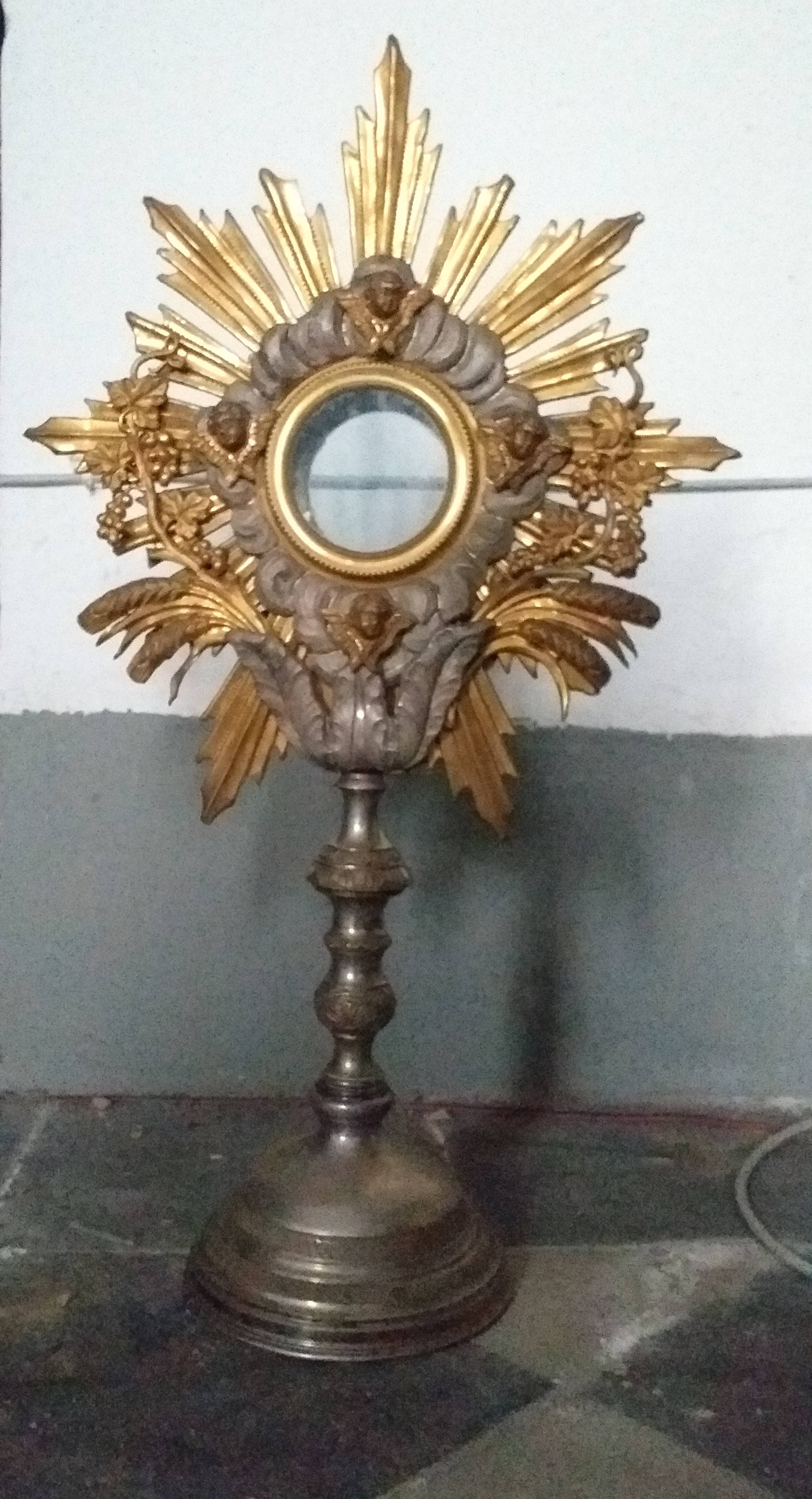 ostensorio - bottega italiana (inizio XX)