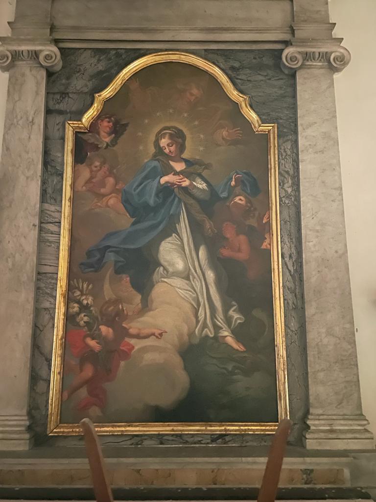 La Vergine che schiaccia il serpente, La Vergine che schiaccia un serpente (dipinto) di Tempesti Giovanni Battista (attribuito) (XVIII)