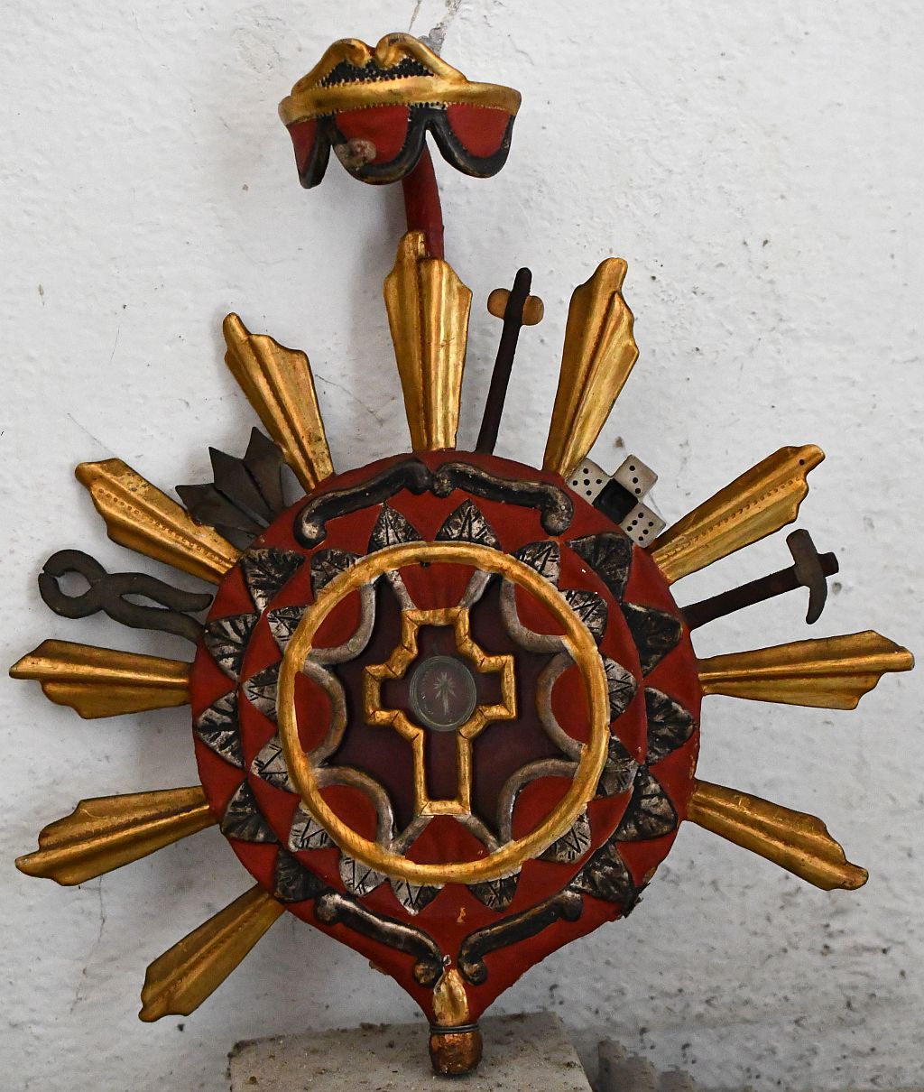 reliquiario - a ostensorio - bottega toscana (fine/ inizio XVIII/ XIX)