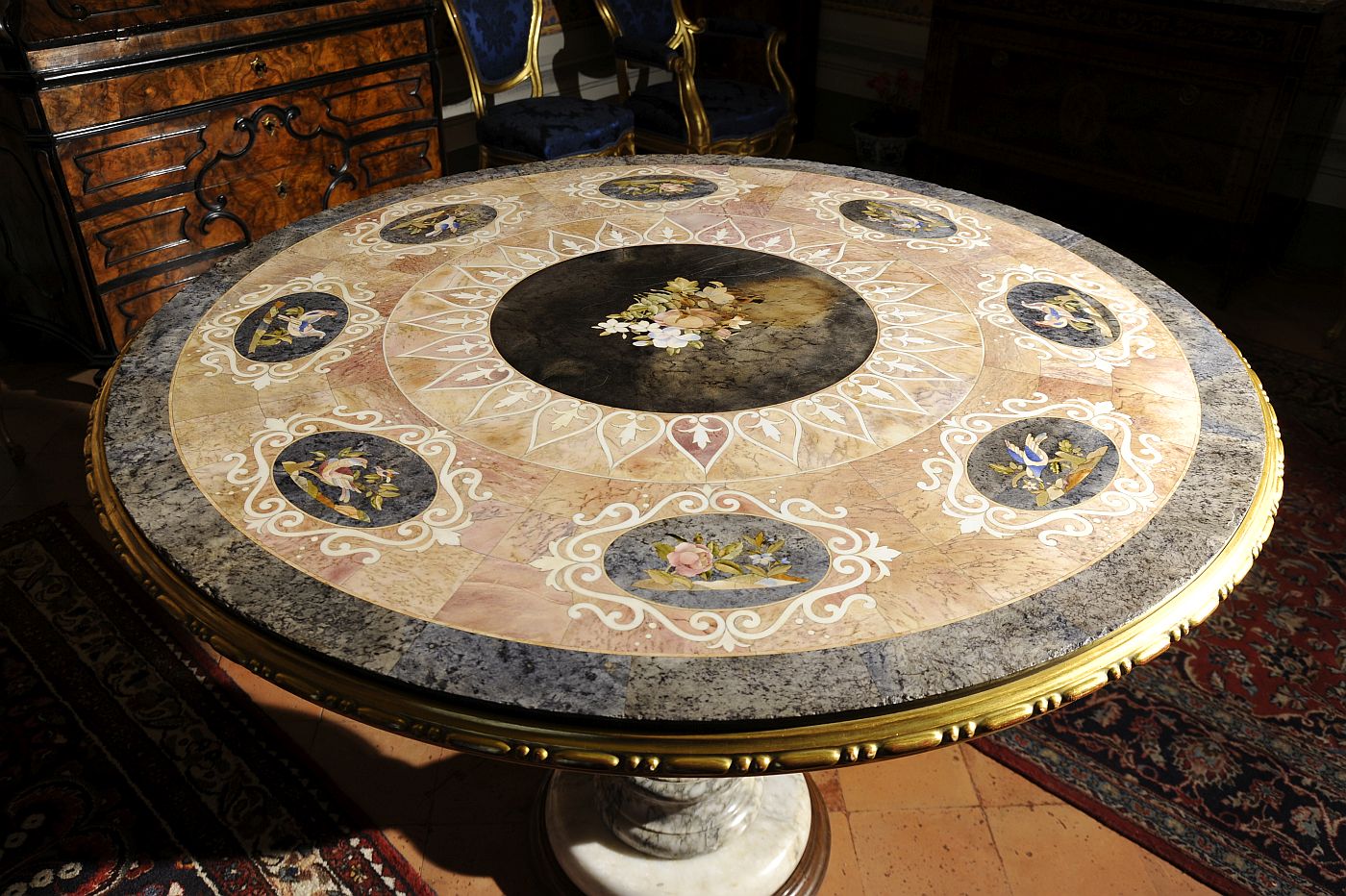 tavolo, opera isolata - ambito volterrano (XIX)