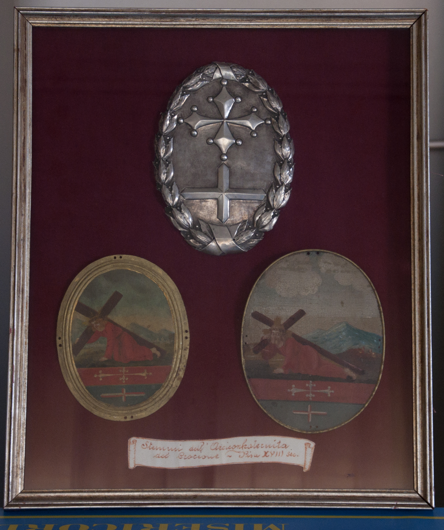 Cristo cade sotto la croce (medaglione, opera isolata) - ambito pisano (prima metà XIX)