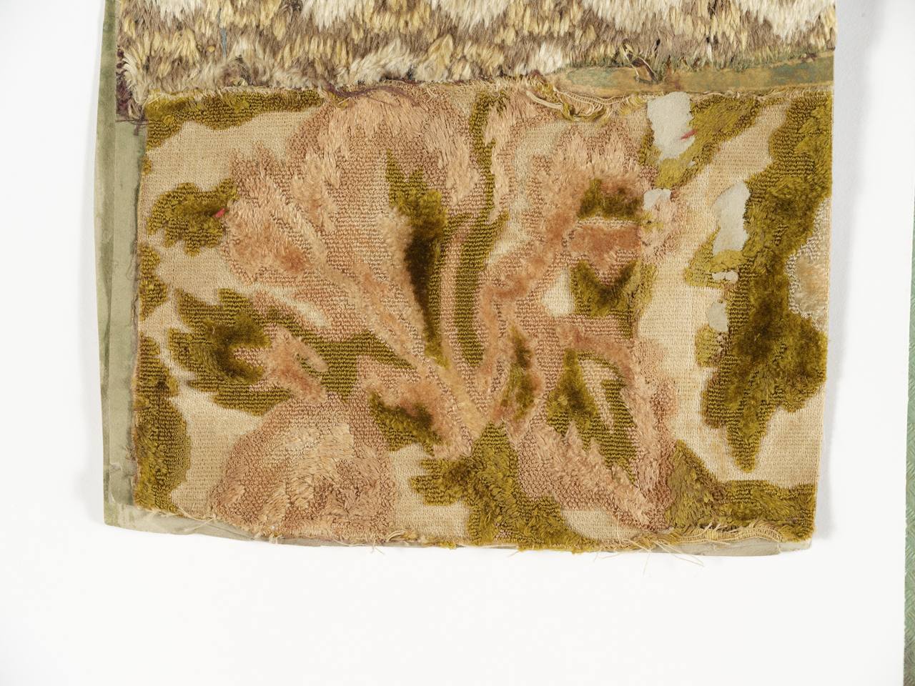 tessuto, frammento - manifattura ligure (XVIII)