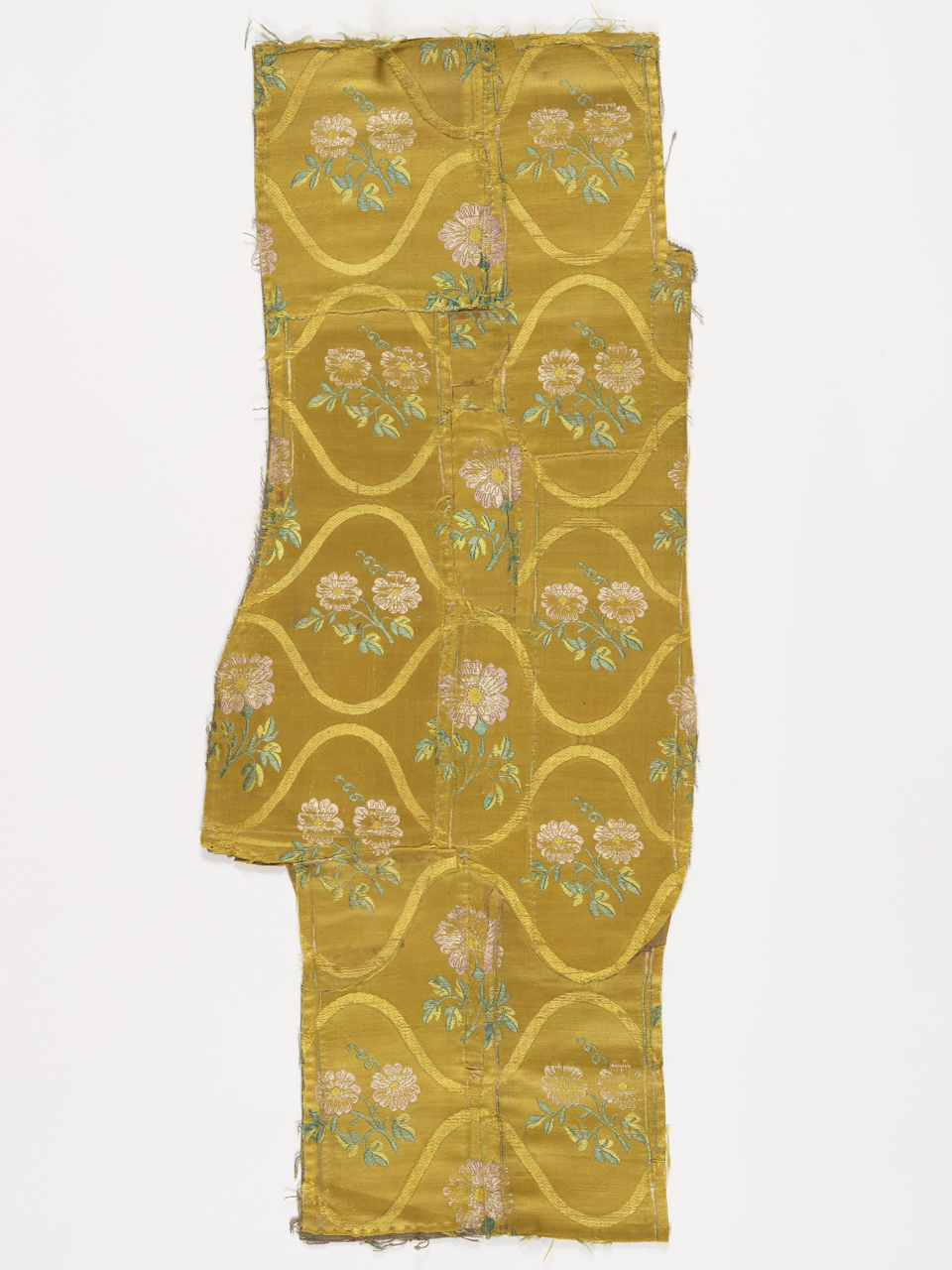 tessuto, frammento - manifattura inglese (fine/ inizio XVIII-XIX)