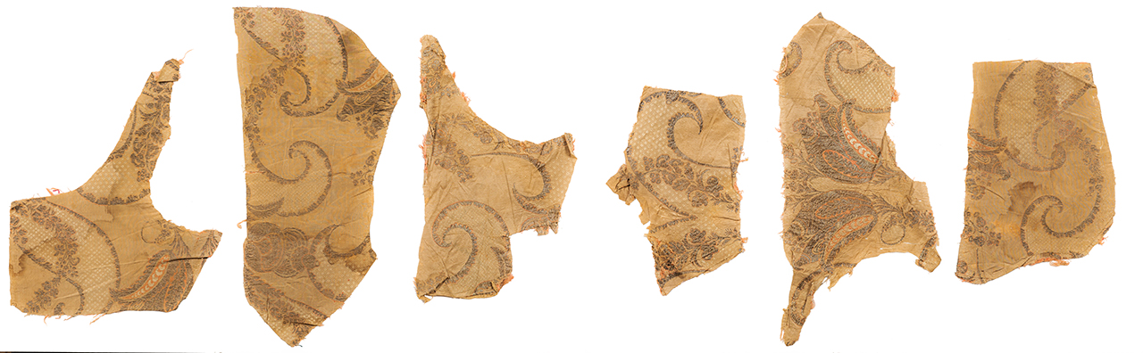 tessuto, frammento - manifattura italiana, manifattura francese (prima metà XVIII)