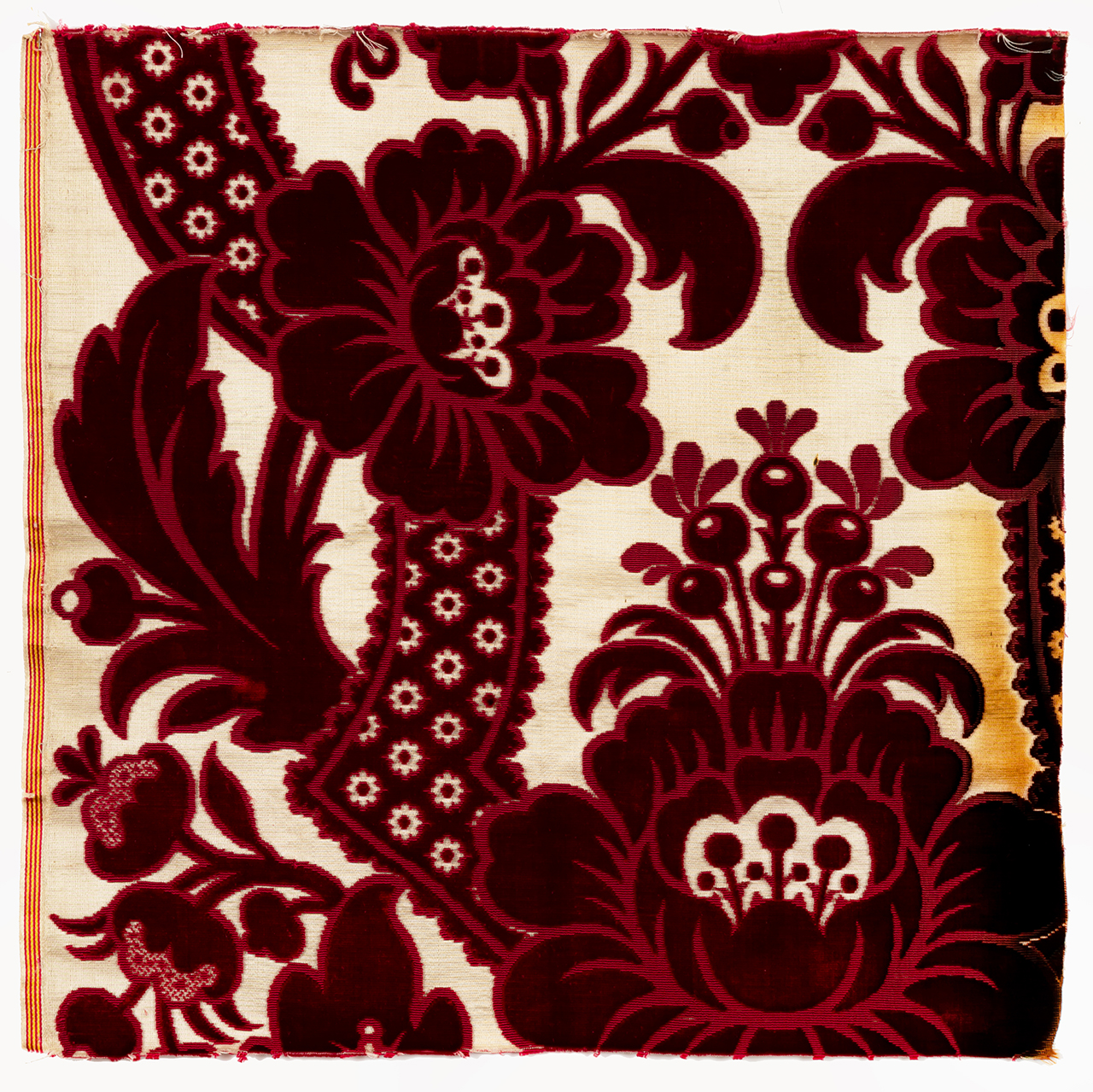 tessuto, frammento - manifattura genovese (prima metà XVIII)