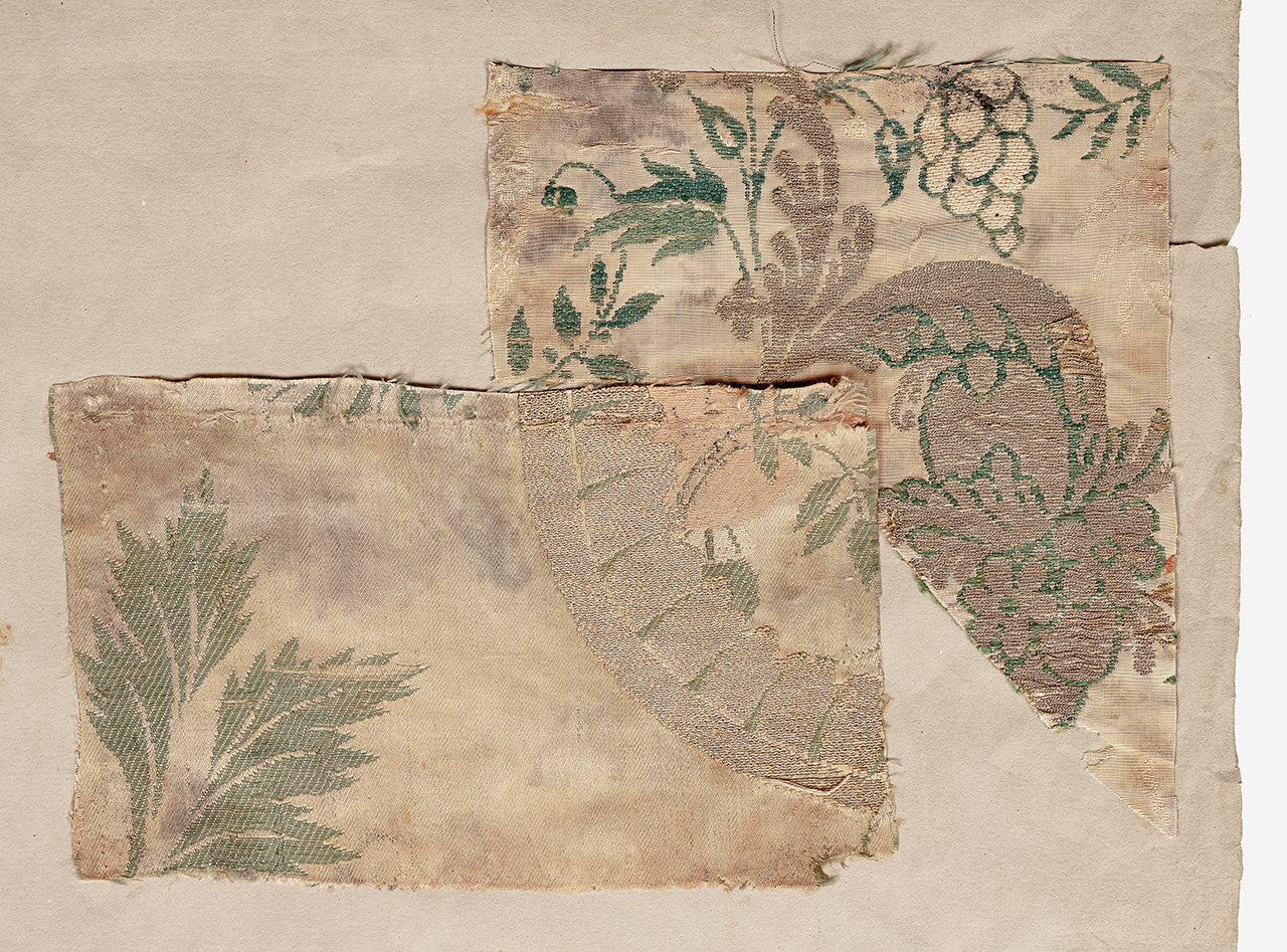 tessuto, frammento - manifattura francese, manifattura italiana (prima metà XVIII)