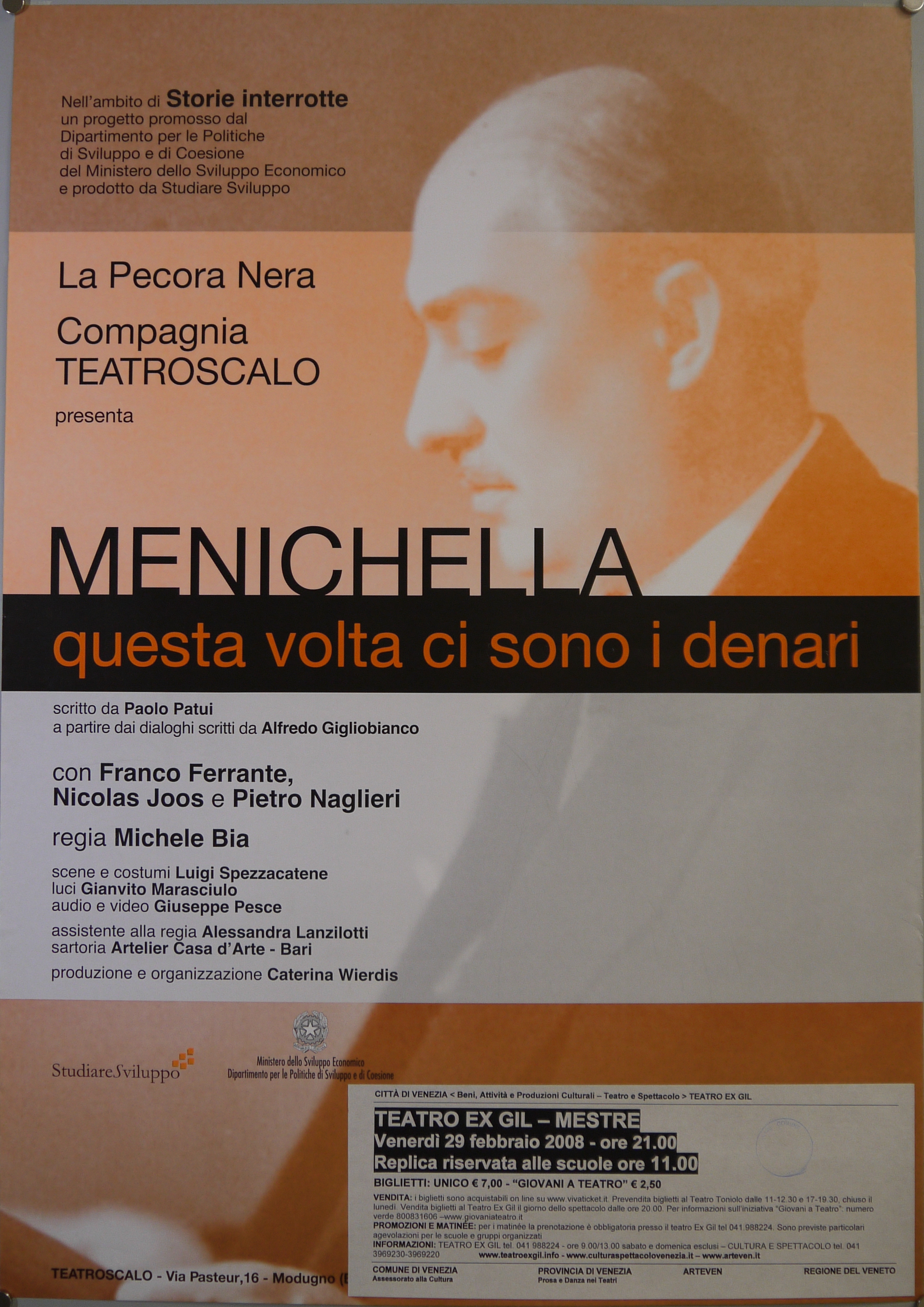 Ritratto fotografico di Donato Menichella (manifesto) - ambito pugliese (inizio XXI)