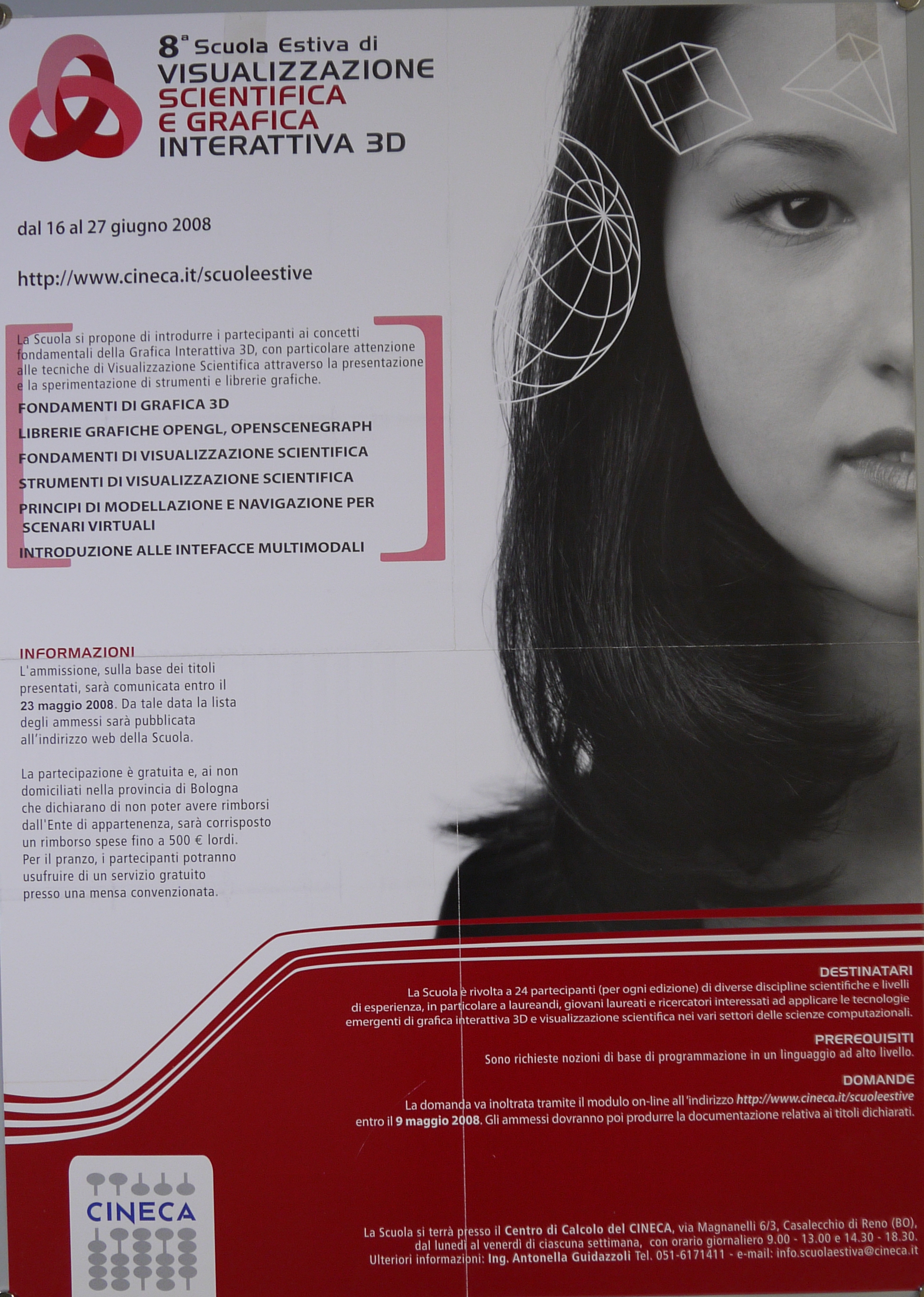 Porzione di volto di ragazza, ritratto fotografico in bianco e nero (manifesto) - ambito emiliano-romagnolo (inizio XXI)