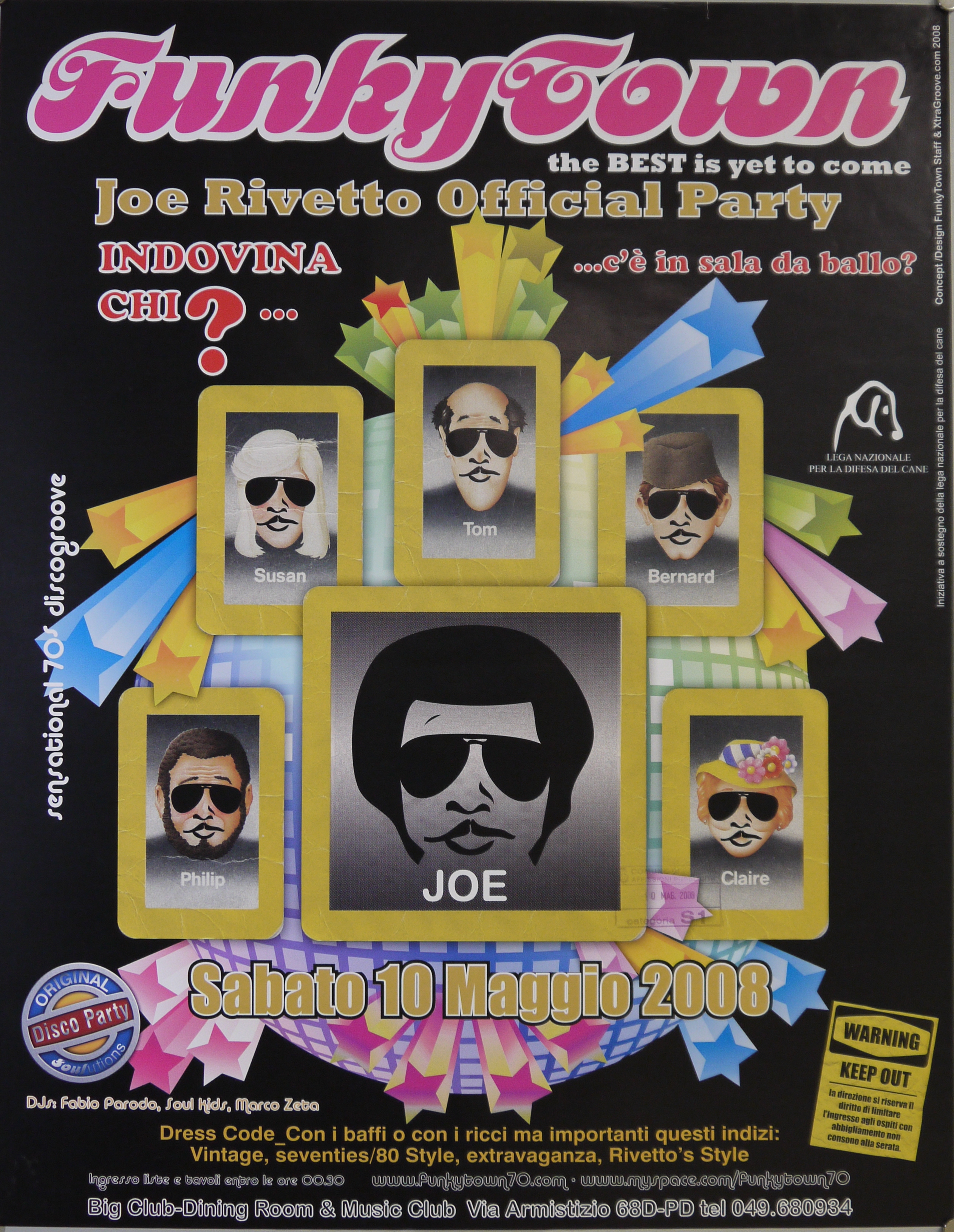 Tessere del gioco da tavolo "Indovina chi?" (manifesto) di Xtra Groove - ambito veneto (inizio XXI)