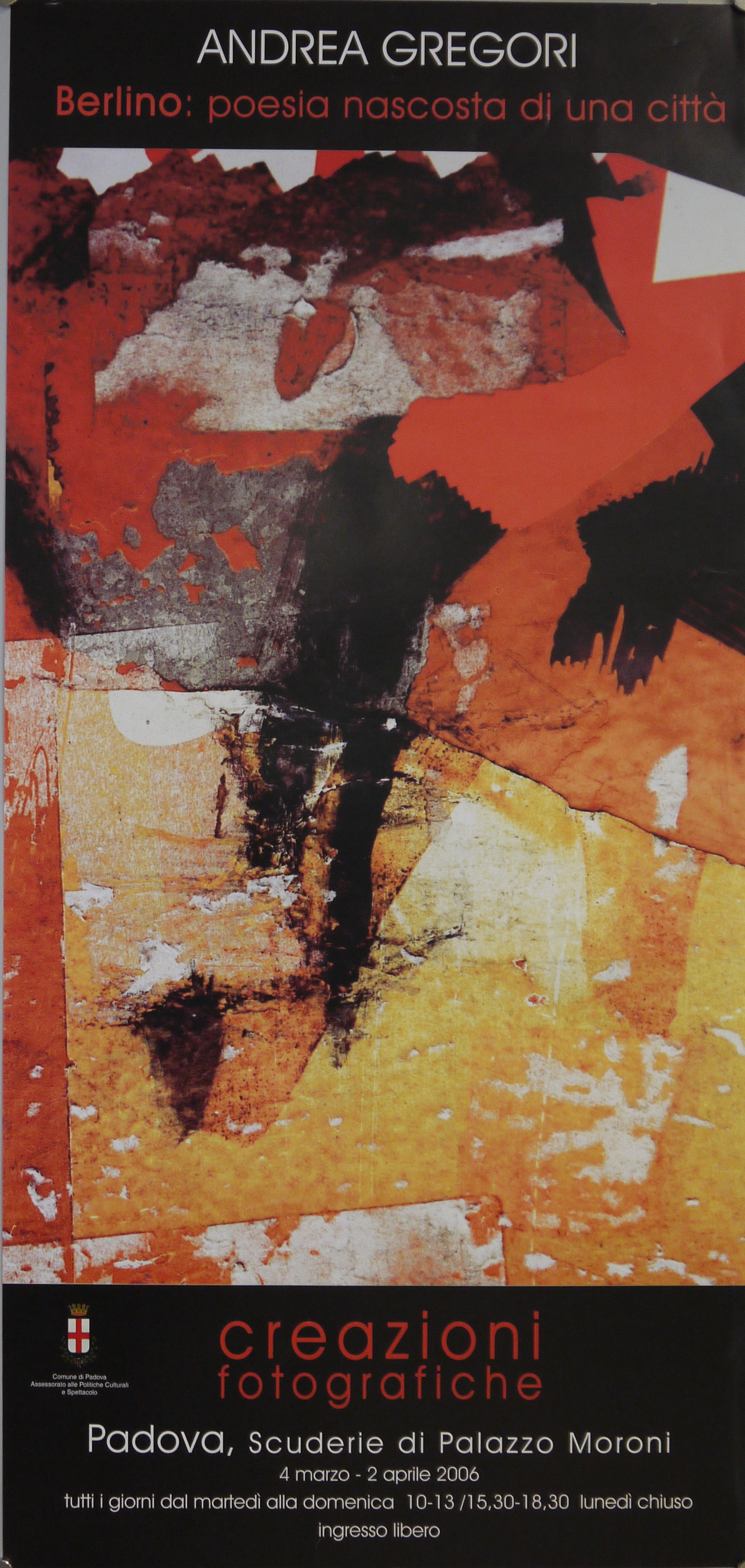 Dettaglio di dipinto informale (locandina) - ambito veneto (inizio XXI)