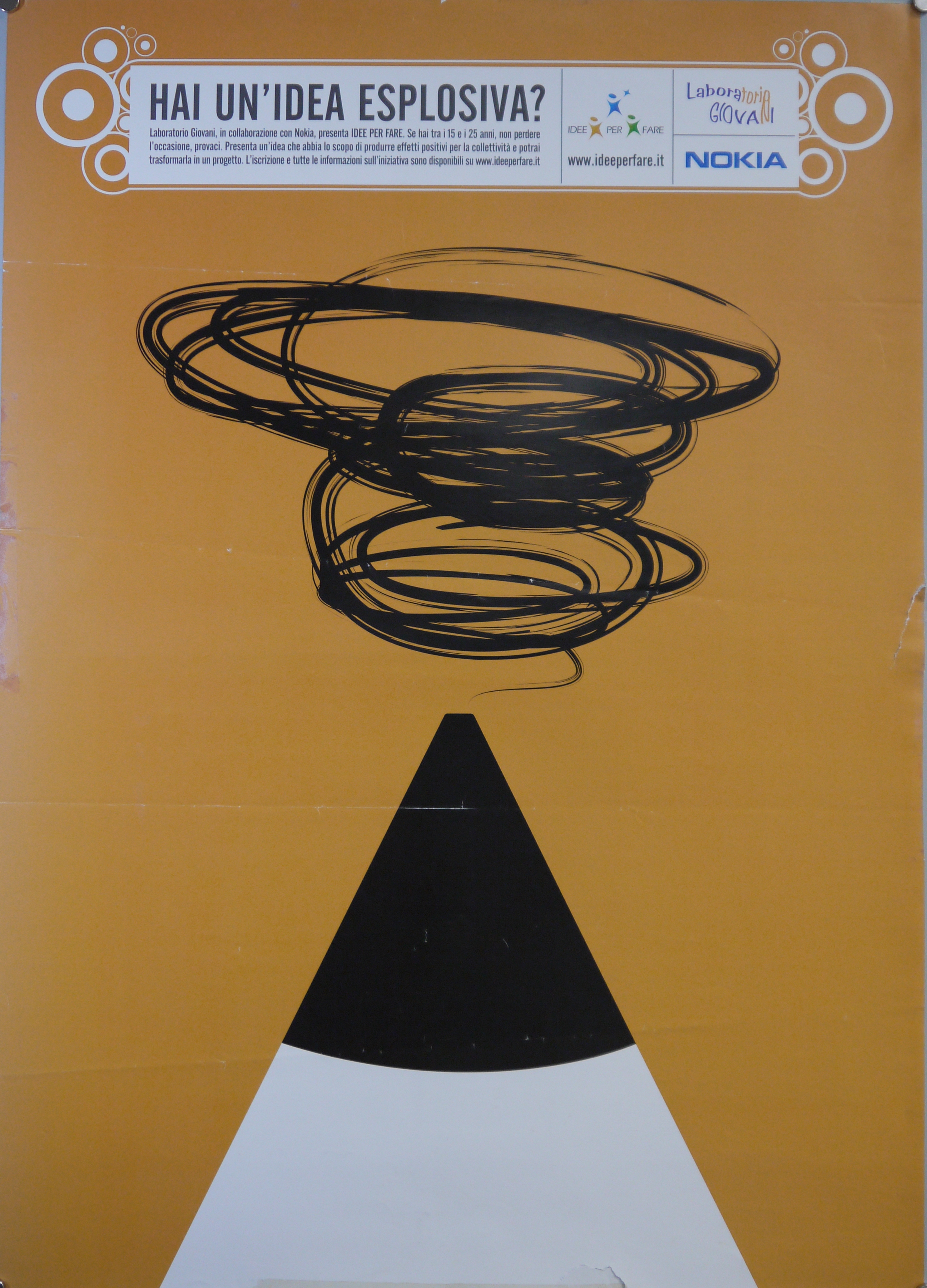 Punta di matita e scarabocchio (manifesto) - ambito italiano (inizio XXI)