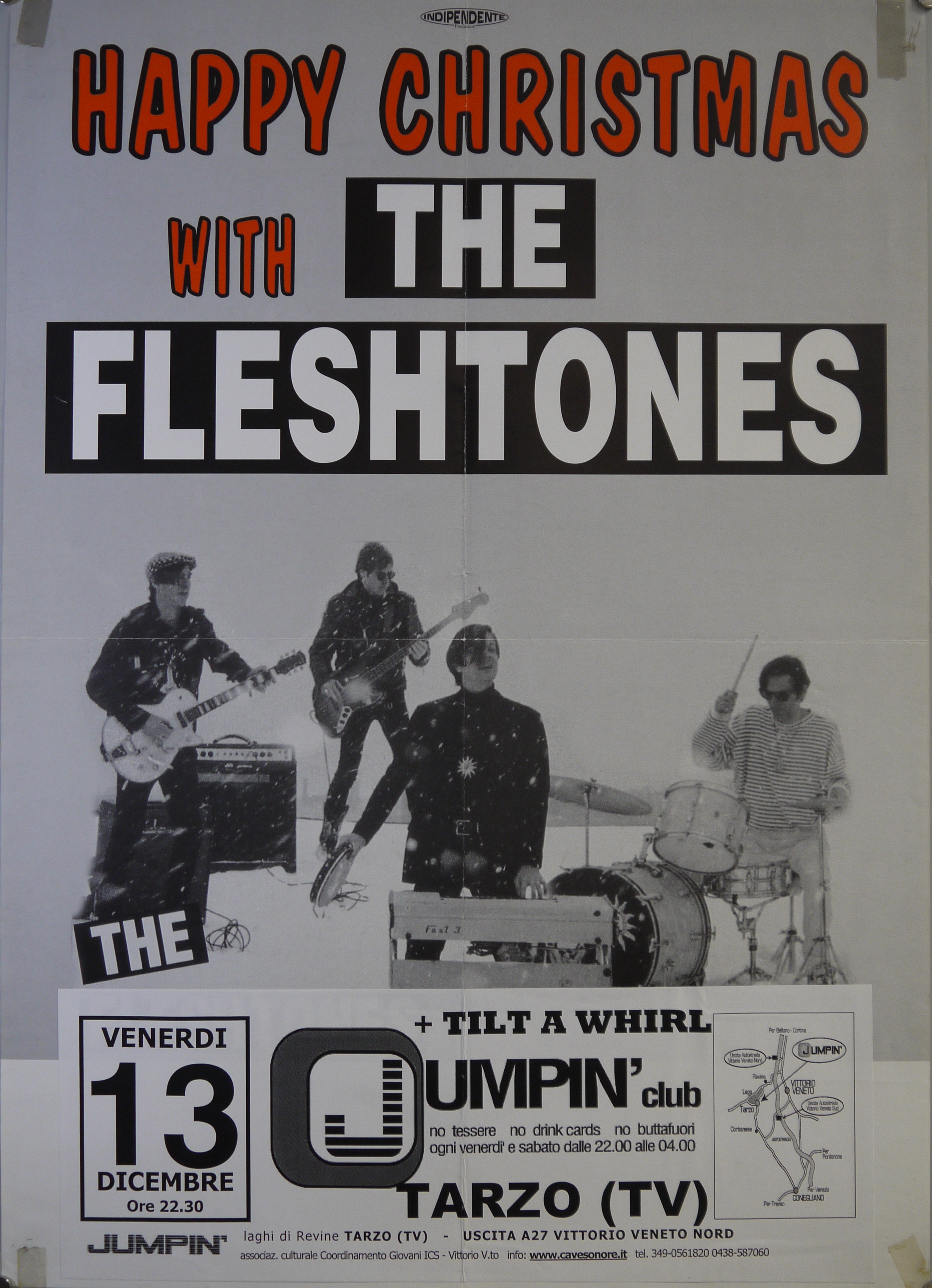 Ripresa fotografia dei The Fleshtones mentre suonano sotto la neve (manifesto) - ambito statunitense (inizio XXI)