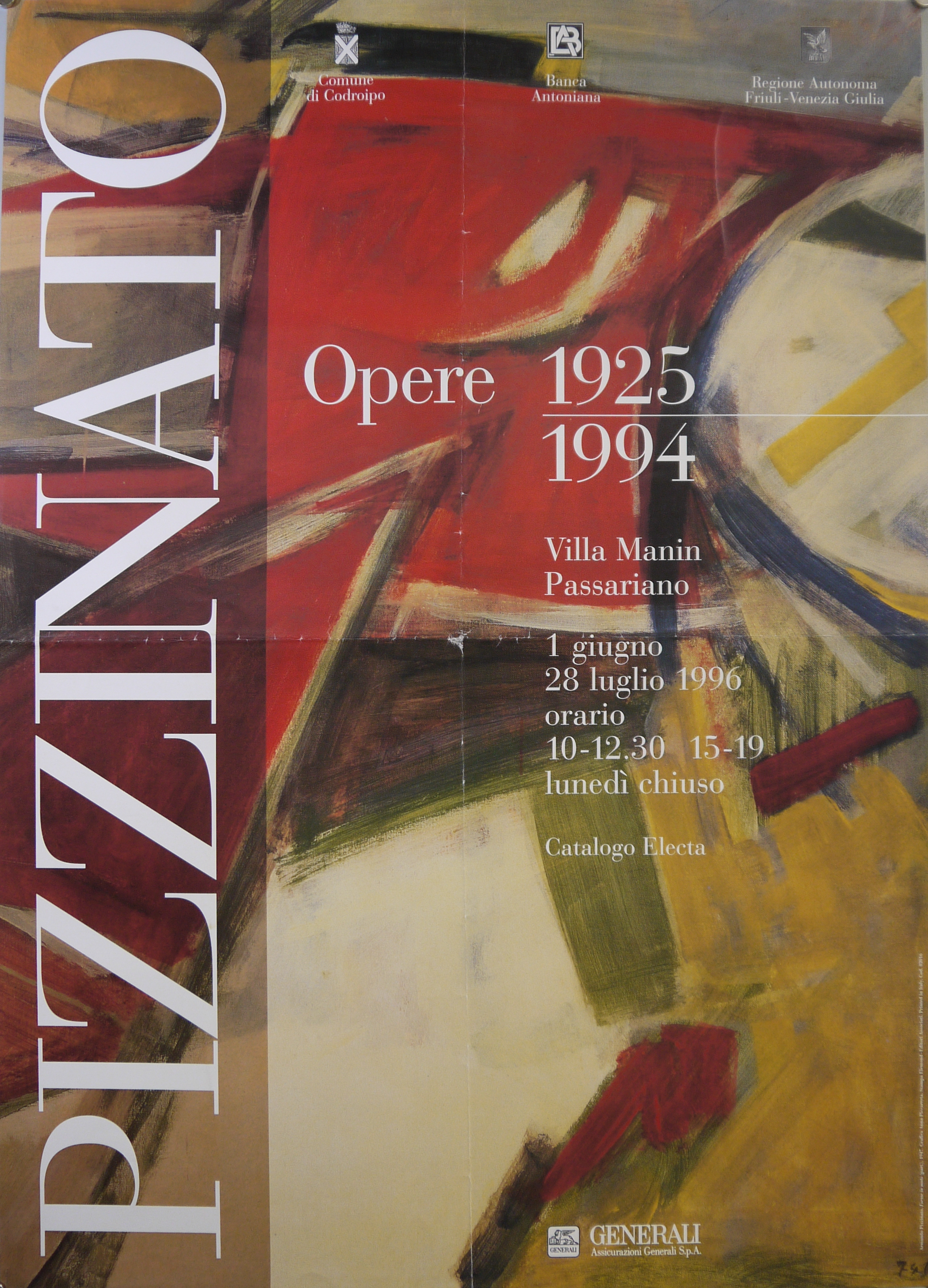 Dettaglio da Armando Pizzinato "Forme in moto" (manifesto) - ambito milanese (fine XX)