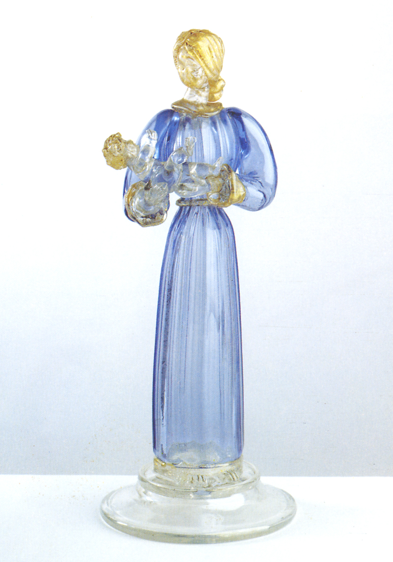 Maternità, donna con bambino in braccio (statuetta) di Nason, Emilio (sec. XX)