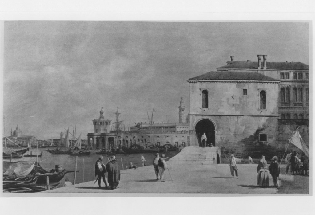veduta del Fonteghetto della Farina (dipinto) di Canal Giovanni Antonio detto Canaletto (sec. XVIII)